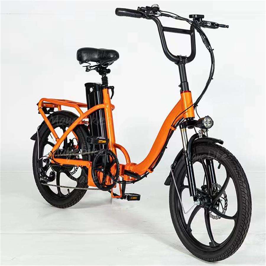 Bicicleta eléctrica plegable de 20 pulgadas, freno de disco de 6 velocidades, luz portátil, Ciclismo, Adulto, Chico, estudiantes, Bicicleta de carretera