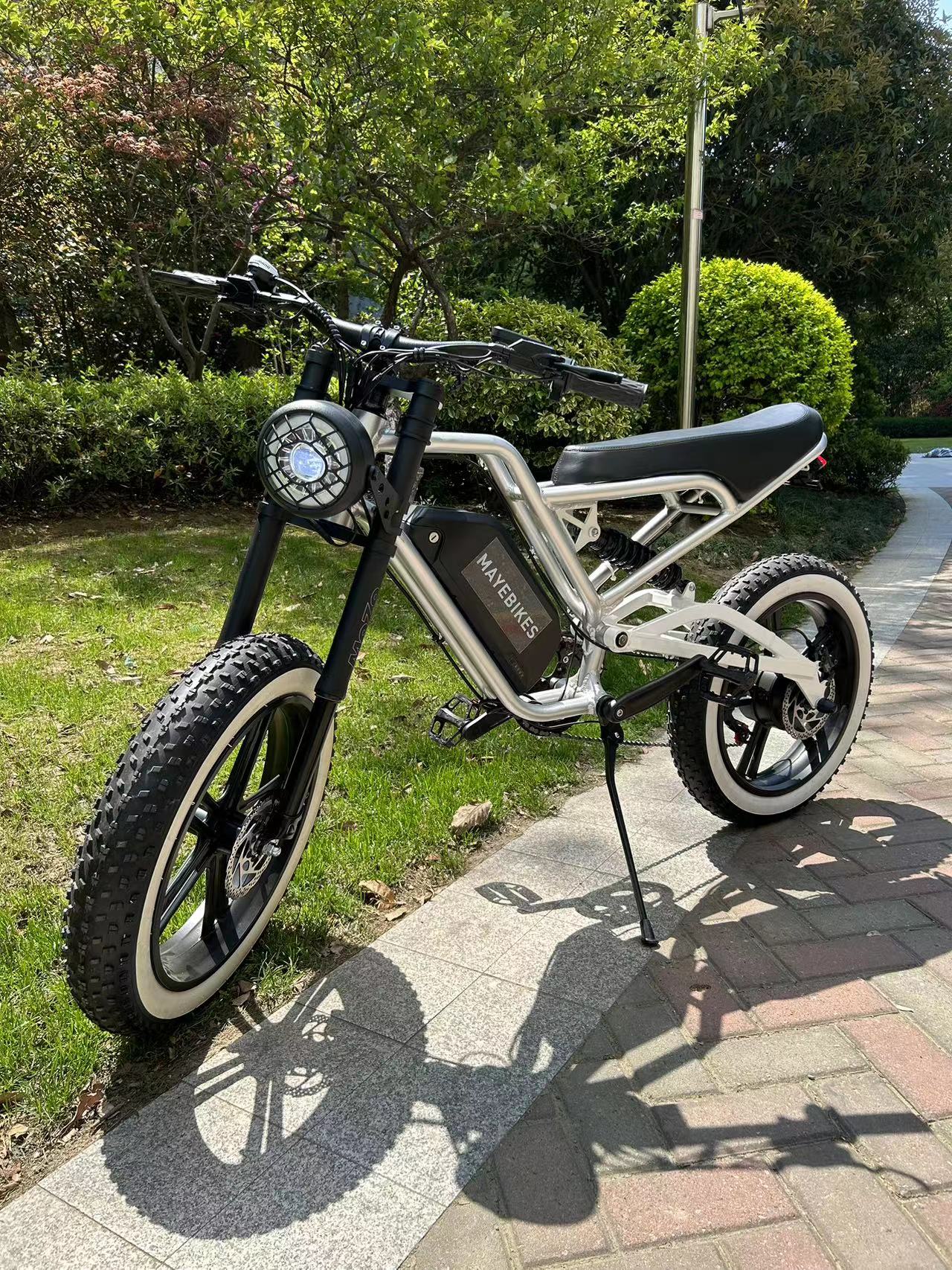Bicicleta de montaña eléctrica lista para usar 48v 750w 20 '* 4.0 ebike fat tire off road scooter eléctrico con batería de 48v 17.5Ah
