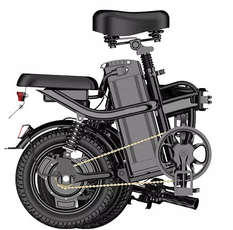 Venta caliente 14 pulgadas Mini suspensión plegable Ebike 48v 400w Bicicleta eléctrica plegable 14 '* 2.125 ' 48v 10Ah Batería City Ebike 