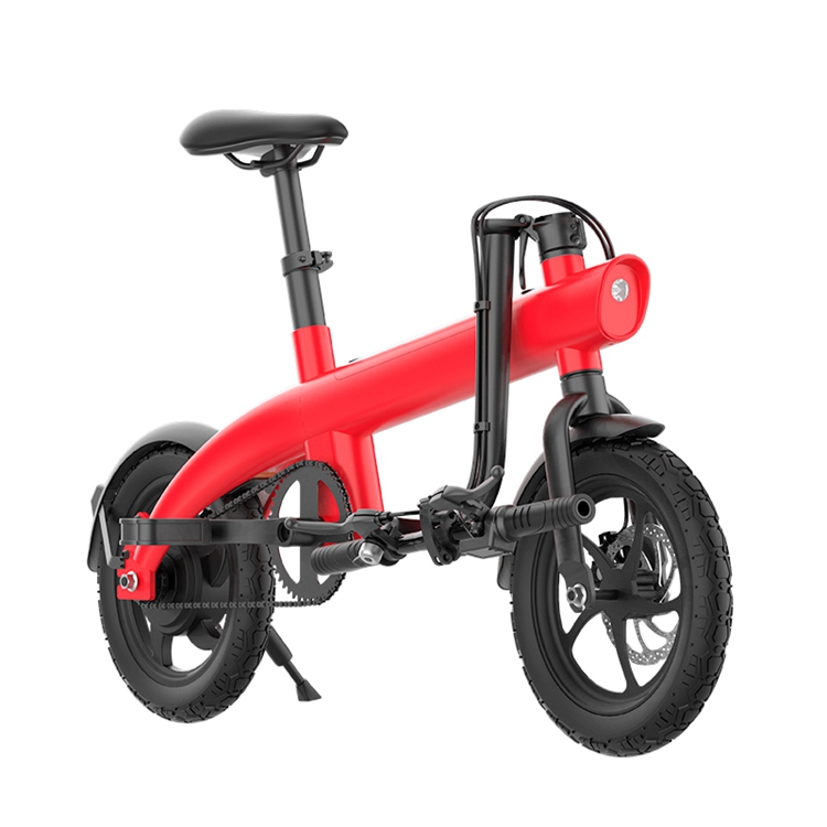 Bicicleta eléctrica de 14 pulgadas plegable 250W 36V Ebike plegable con pantalla LED inteligente a prueba de agua